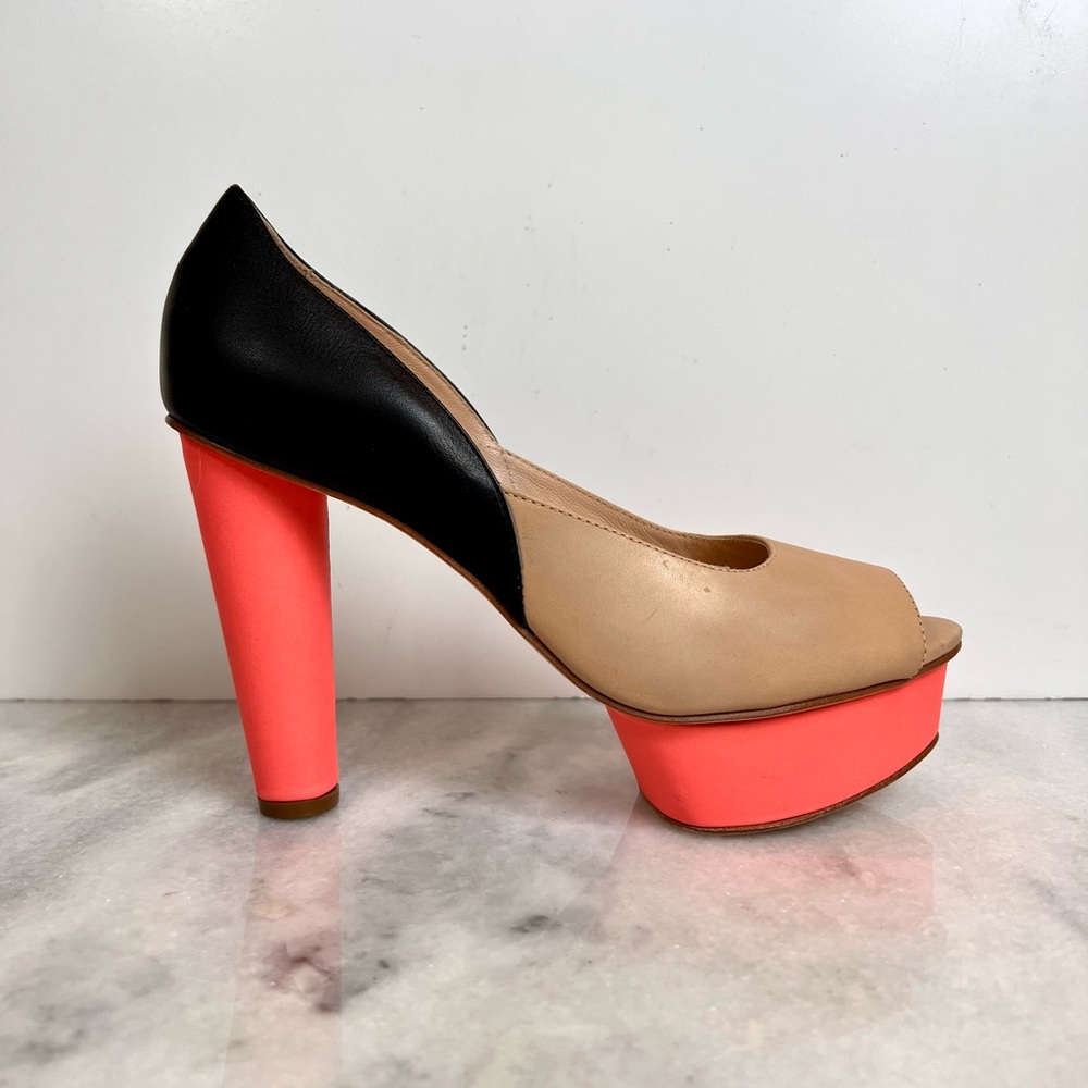 Loeffler Randall Color Block Platform Heels - image 1